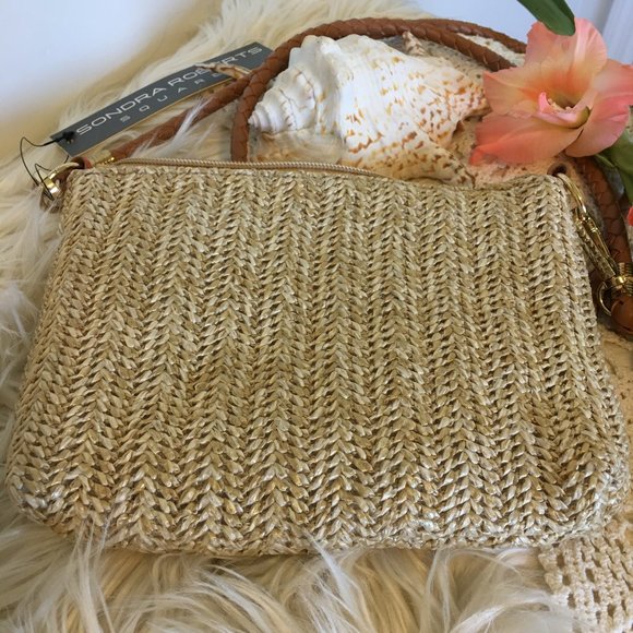 Sondra Roberts Floral Flip Flop Mini-Crossbody Bag - Picture 3 of 6